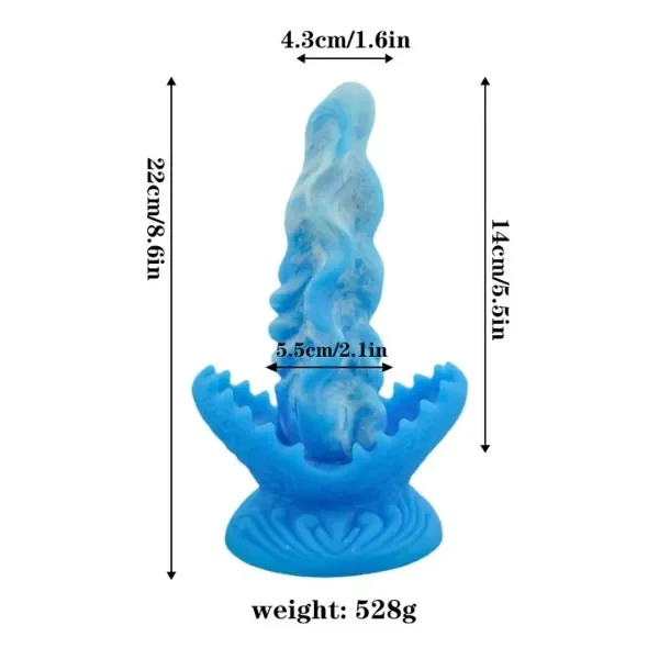As Erotik Mavi Canavar Dildo Model 4