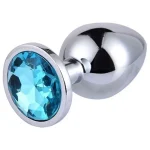 As Erotik Mücevherli Çelik Anal Plug Küçük Boy