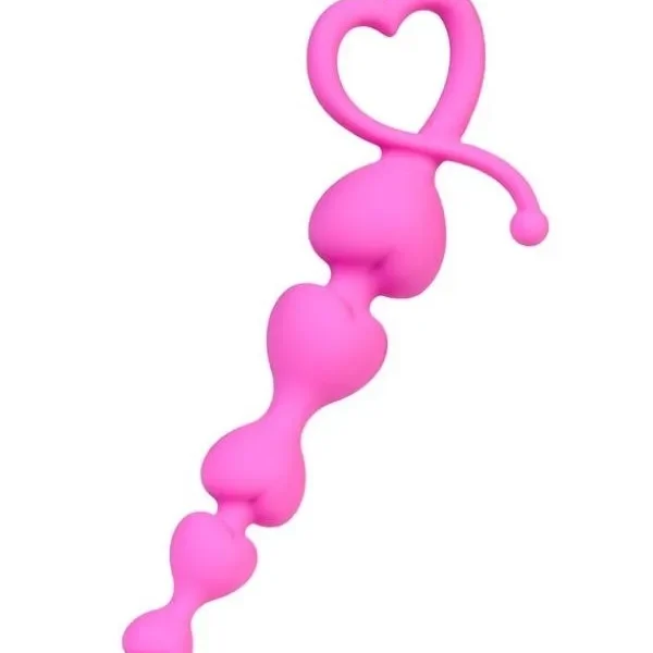 As Erotik Sweety Anal Zinciri Pembe 18,5 cm