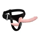 Double Belden Bağlamalı Anal Plug ve Realistik Titreşimli Penis - Görsel 3