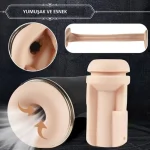 Manyetik USB Şarjlı Titreşimli Emme Ayarlı Masturbatör - Snow - Görsel 5