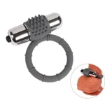 Metal Titreşimli Silikon Penis Halkası -