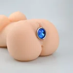 Mücevher Taşlı Büyük Boy Paslanmaz Çelik Anal Tıkaç (Plug) - Görsel 5