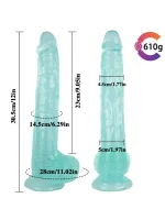 Noctis 29,5cm Yeşil Realistik Dildo No:25 - Görsel 5