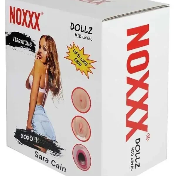 Noxx Sara Cain 3D Yüzlü Reslistik Vajina Anüslü 3 İşlevli Şişme Kadın