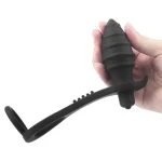 Penis Halkalı Titreşimli Anal Penetratör Plug Masturbatör - Görsel 7