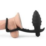Penis Halkalı Titreşimli Anal Penetratör Plug Masturbatör - Görsel 8