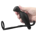 Penis Halkalı Titreşimli Anal Penetratör Plug Masturbatör - Görsel 2