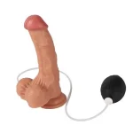 Su Fışkırtmalı Vantuzlu Ten Dokulu 18 cm Penis - Görsel 2