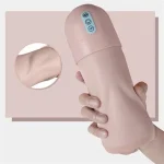 USB&apos;den Şarjlı Emme ve Güçlü Titreşim Fonksiyonlu Realistik Masturbatör - Beate - Görsel 2