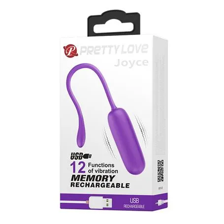 USB Şarjlı 12 Fonksiyonlu Masaj Vibratörü Zevk Yumurtası- Joyce