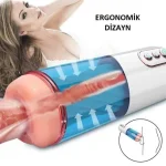 USB Şarjlı Emme Modlu Sesli Teknolojik Mastürbatör - Görsel 3