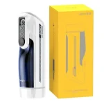 USB Şarjlı Sesli Isıtmalı İleri Geri Hareketli Titreşimli Emme Vakum Ayarlı Masturbatör - Leten A380