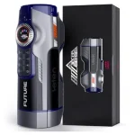 USB Şarjlı Sesli Isıtmalı İleri Geri Hareketli Titreşimli Emme Vakum Ayarlı Masturbatör - Leten Future 708