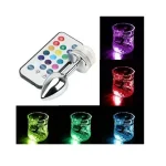 Uzaktan Kumandalı Led Işıklı Orta Boy Çelik Anal Plug - Görsel 3