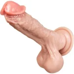 Yeni Nesil Çift Katmanlı 23 cm Realistik Dildo Penis - Görsel 2