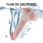 Yeni Nesil Çift Katmanlı 23 cm Realistik Dildo Penis - Görsel 5