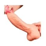 Yeni Nesil Çift Katmanlı Belden Bağlamalı 25 cm Realistik Dildo Penis - Görsel 4
