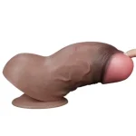 Yeni Nesil Çift Katmanlı Belden Bağlamalı 18,2 cm Realistik Kalın Dildo Penis - Görsel 3