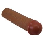 2,5 cm Dolgulu Premium Melez Rengi Silikon Penis Kılıfı - Nile - Görsel 5