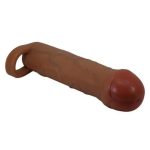 2,5 cm Dolgulu Premium Melez Rengi Silikon Penis Kılıfı - Bunion - Görsel 4