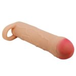2,5 cm Dolgulu Premium Ten Rengi Silikon Penis Kılıfı - Bunion - Görsel 5