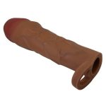 5 cm Dolgulu Premium Melez Rengi Silikon Penis Kılıfı - Hani - Görsel 4