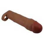 5 cm Dolgulu Premium Melez Rengi Silikon Penis Kılıfı - Hani - Görsel 5