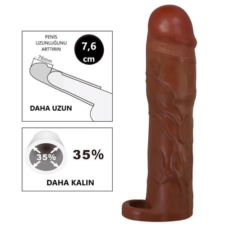 7-6-cm-dolgulu-premium-melez-r-7024_2 7,6 cm Dolgulu Premium Melez Rengi Silikon Penis Kılıfı - Gerd - Görsel 2