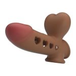 Hava Yastıklı Premium Melez Rengi Silikon Penis Kılıfı - Tyronn - Görsel 3