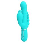 Manyetik Şarjlı Oynar Gövdeli Klitoral & Anal Uyarıcılı Teknolojik Vibratör Penis - Görsel 8