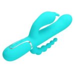 Manyetik Şarjlı Oynar Gövdeli Klitoral & Anal Uyarıcılı Teknolojik Vibratör Penis - Görsel 9