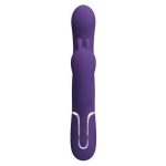 Manyetik Şarjlı Oynar Gövdeli Klitoral & Anal Uyarıcılı Teknolojik Vibratör Penis - Görsel 5
