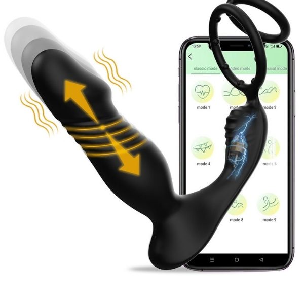 Censan 5in1 Telefon Kontrollü Titreşimli İleri Geri Vibratör