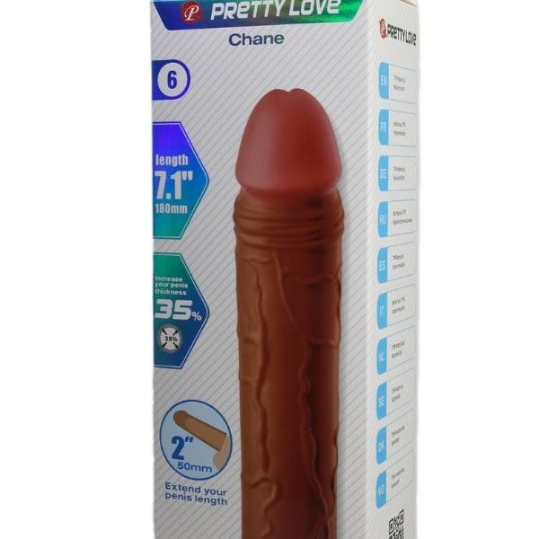 Censan Chane Gerçek Hissiyatlı Uzatıcı Penis Kılıfı Brown