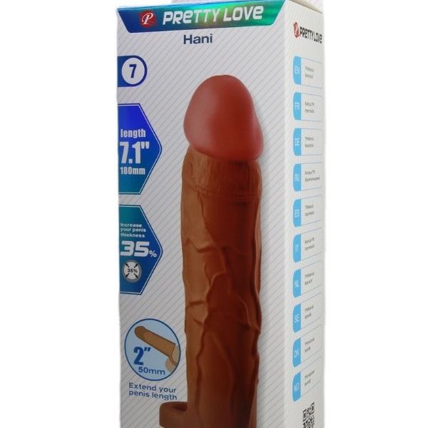 Censan Hani Gerçek Hissiyatlı Uzatıcı Penis Kılıfı Brown