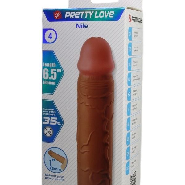 Censan Nile Gerçek Hissiyatlı Uzatıcı Penis Kılıfı Brown