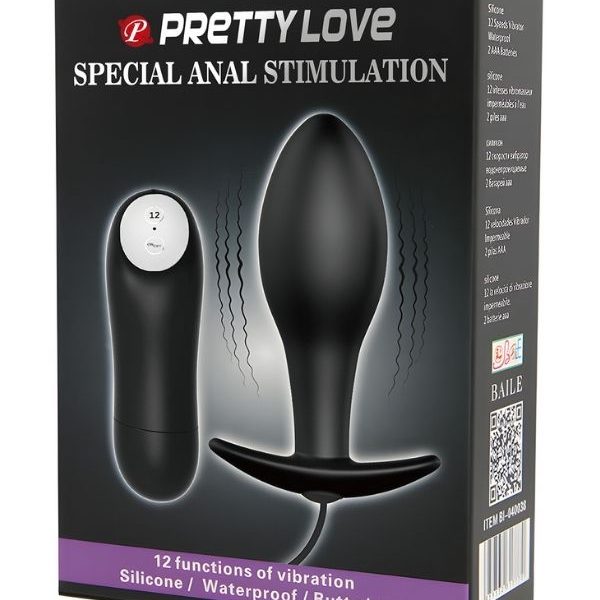 Censan Special Anal Stimulation 12 Fonksiyon Kumandalı Titreşimli Anal Plug Tıkaç