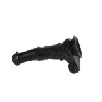 33 cm Et Dokulu Gerçekçi Çift Katmanlı Sünnetsiz Silikon Zenci Penis - Horse Power 2 - Görsel 4