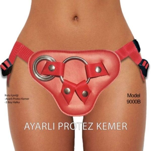 Censan Forjin Ayarlanabilir 3 Halkalı Belden Bağlama Kemeri Kırmızı