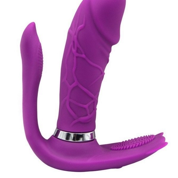 Censan 3’ü 1 Arada Uzaktan Kumandalı Giyilebilir Clitoris ve G-Spot Titreşimli Vibratör