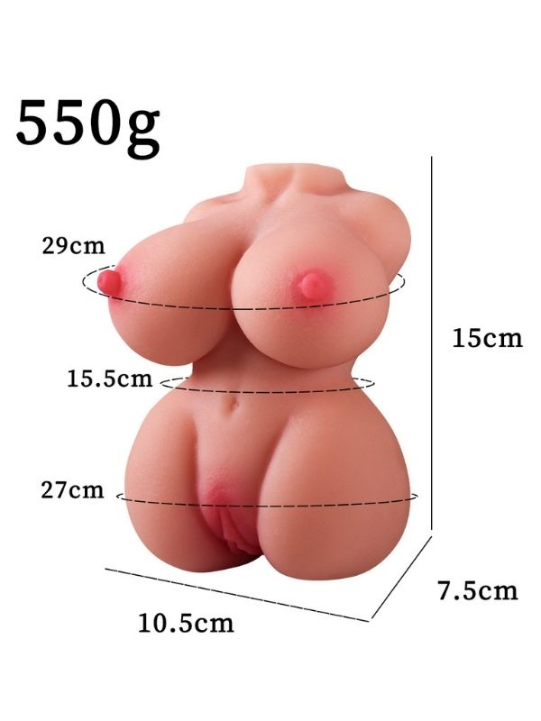 censan-550-gr-goguslu-ger-7756_2 Censan 550 Gr Göğüslü Gerçekçi Vajina Mastürbatör - Görsel 2
