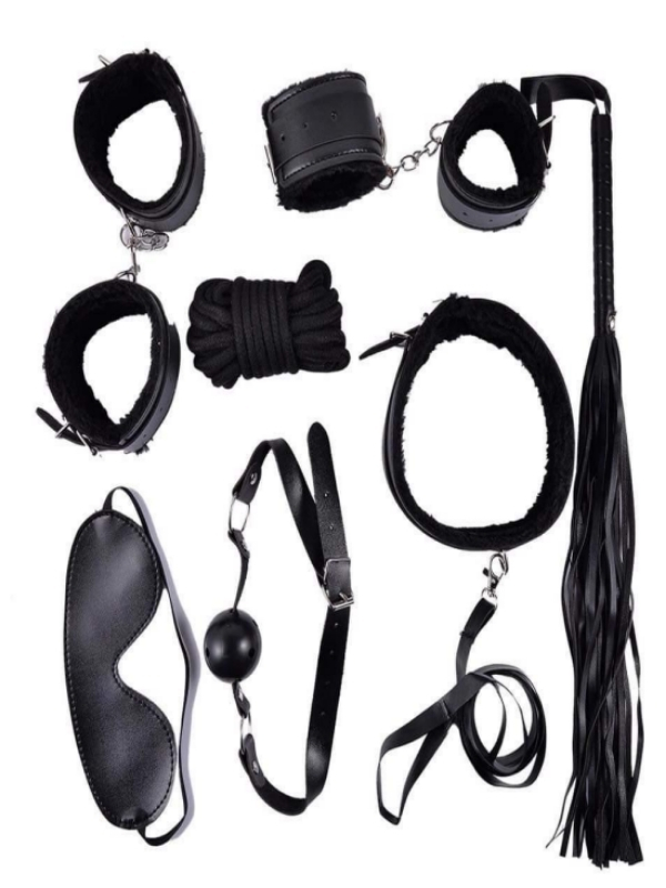 censan-7-parca-fetis-esaret-7636_1 Censan 7 Parça Fetiş Esaret Seti Siyah - Görsel 1