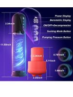 Censan Cafatop 3’ü 1 Arada Erkek Vakum Pompası ve Mastürbatörü – Elektrikli Otomatik Emiş, Penis Büyütücü ve 2 Yedek Kılıf + 3 Penis Halkası, Pembe İç Kılıf, USB Şarjlı - Görsel 2