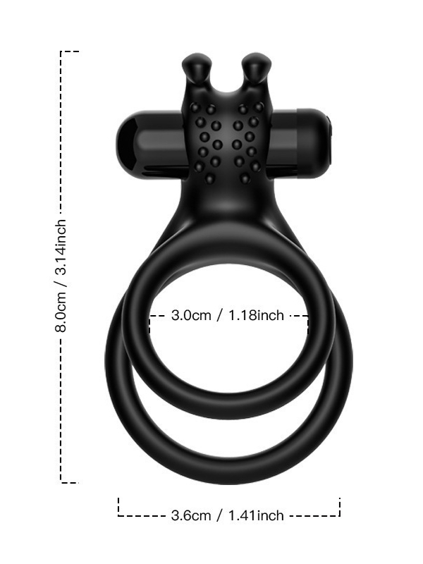 censan-cift-halkali-manyetik-7692_2 Censan Çift Halkalı Manyetik Şarjlı Penis ve Testis Halkası – Klitoris Uyarıcılı, Suya Dayanıklı, Çiftler İçin Tasarlanmış Titreşimli Model - Görsel 2