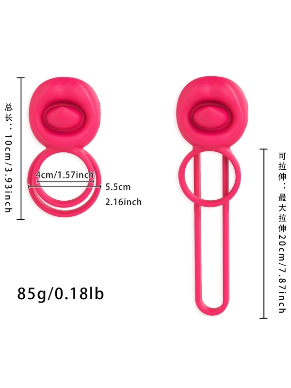 censan-cift-halkali-sarjli-7697_2 Censan Çift Halkalı Şarjlı Titreşimli Penis Halkası – Esnek Silikon, Geciktirici ve Klitoris Uyarıcılı - Görsel 2