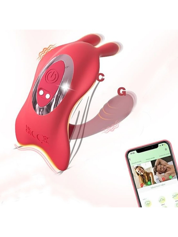 censan-ciftler-icin-akill-7733_1 Censan Çiftler İçin Akıllı Titreşimli G-Spot ve Klitoris Uyarıcı Vibratör – Uygulama Kontrollü, Su Geçirmez, Çift Motorlu - Görsel 1