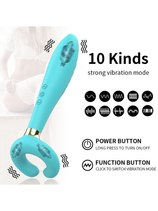 censan-ciftler-icin-klitoris-7703_5 Censan Çiftler için Klitoris Vibratörü – 3 Motorlu Çok Fonksiyonlu Konsolador ve Penis Masajörü (Mavi) - Görsel 5