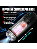 Censan İnleme Sesli ve Titreşimli Otomatik Modern Suni Vajina Mastürbatör – 7 Modlu Dönebilen, USB Şarjlı - Görsel 2