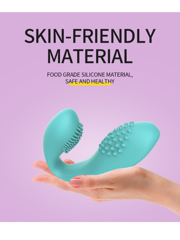 censan-kablosuz-kumandali-ti-7711_3 Censan Kablosuz Kumandalı Tırtıklı Klitoris ve G-Spot Uyarıcı 2 in 1 Çift C Vibratör - Görsel 3